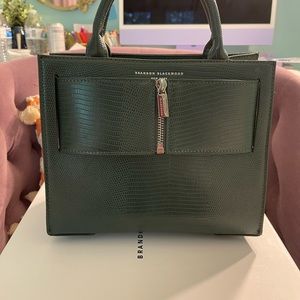 Brandon Blackwood Medium Kuei in Forest Green Lizard